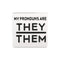 They/Them Square Pronoun Pins for Gay Pride, PRIDE Pins