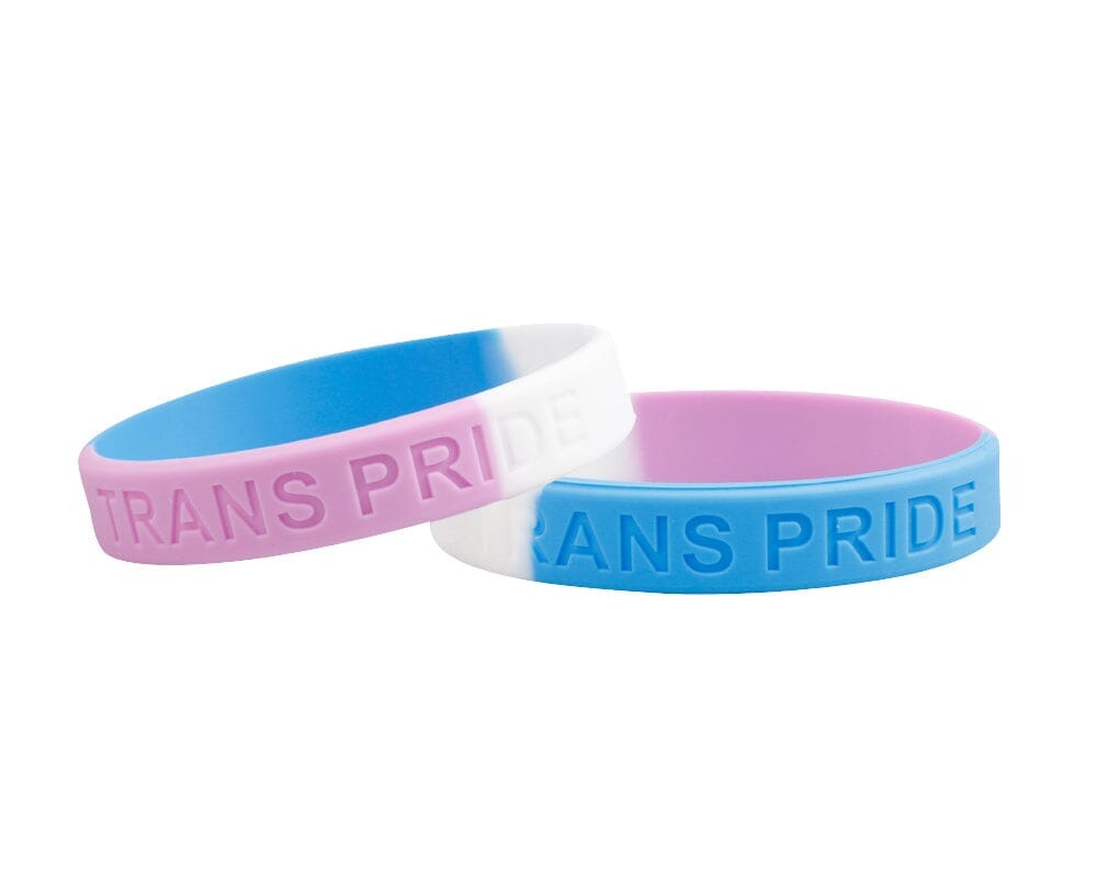 Transgender Flag Silicone Bracelets, Trans Pride Silicone Wristbands