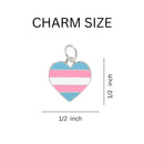 Transgender Heart Charm Retractable Style Bracelets - We Are Pride Wholesale