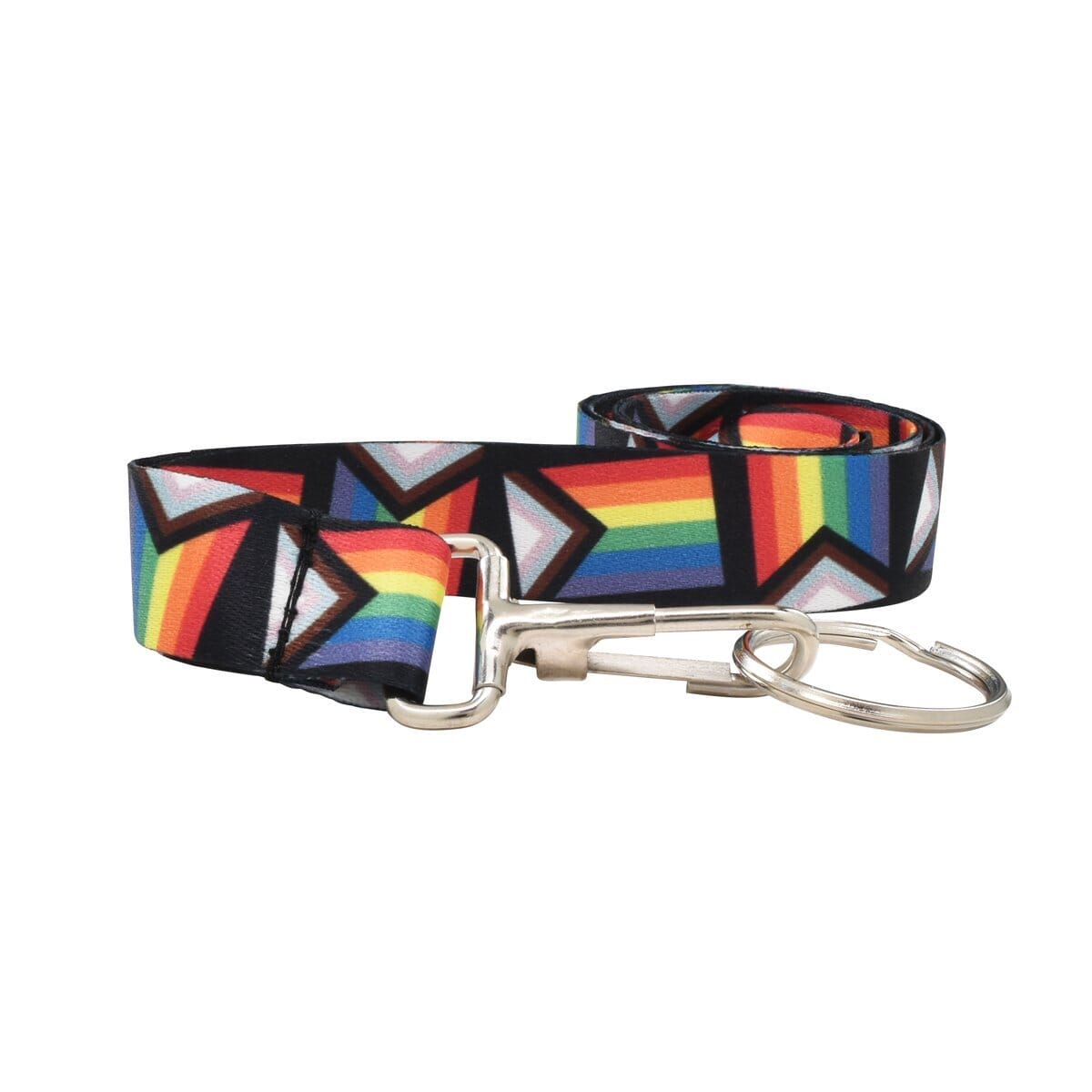 Daniel Quasar's "Progress Pride" Flag Lanyards LGBTQ Gay Pride Awareness