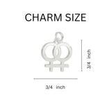 Same Sex Female Symbol Lesbian Charms - We Are Pride Wholesale