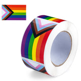 Rectangle Daniel Quasar "Progress Pride" Flag Stickers, LGBTQ Gay Pride Awareness