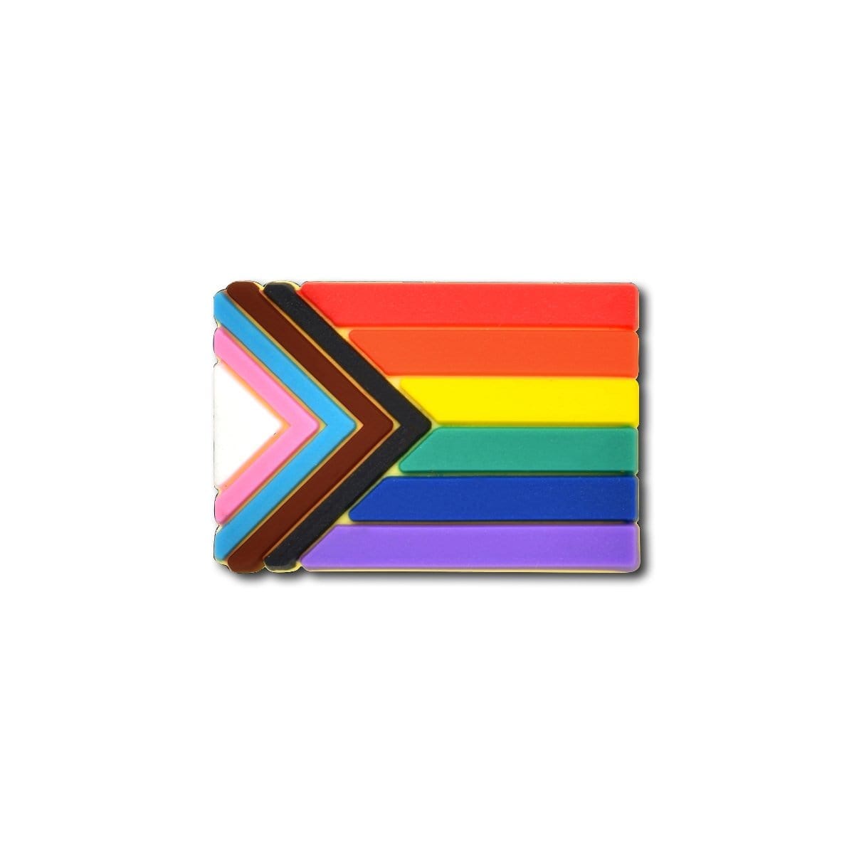 Daniel Quasar Silicone "Progress Pride" Flag Pins - We Are Pride Wholesale