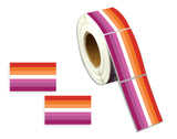 Lesbian Sunset Flag Stickers, Gay Pride Awareness