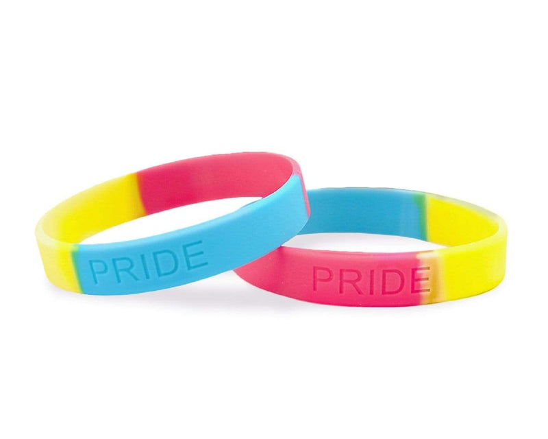Adult Rainbow Chain Link Silicone Bracelets Wholesale, Gay Pride