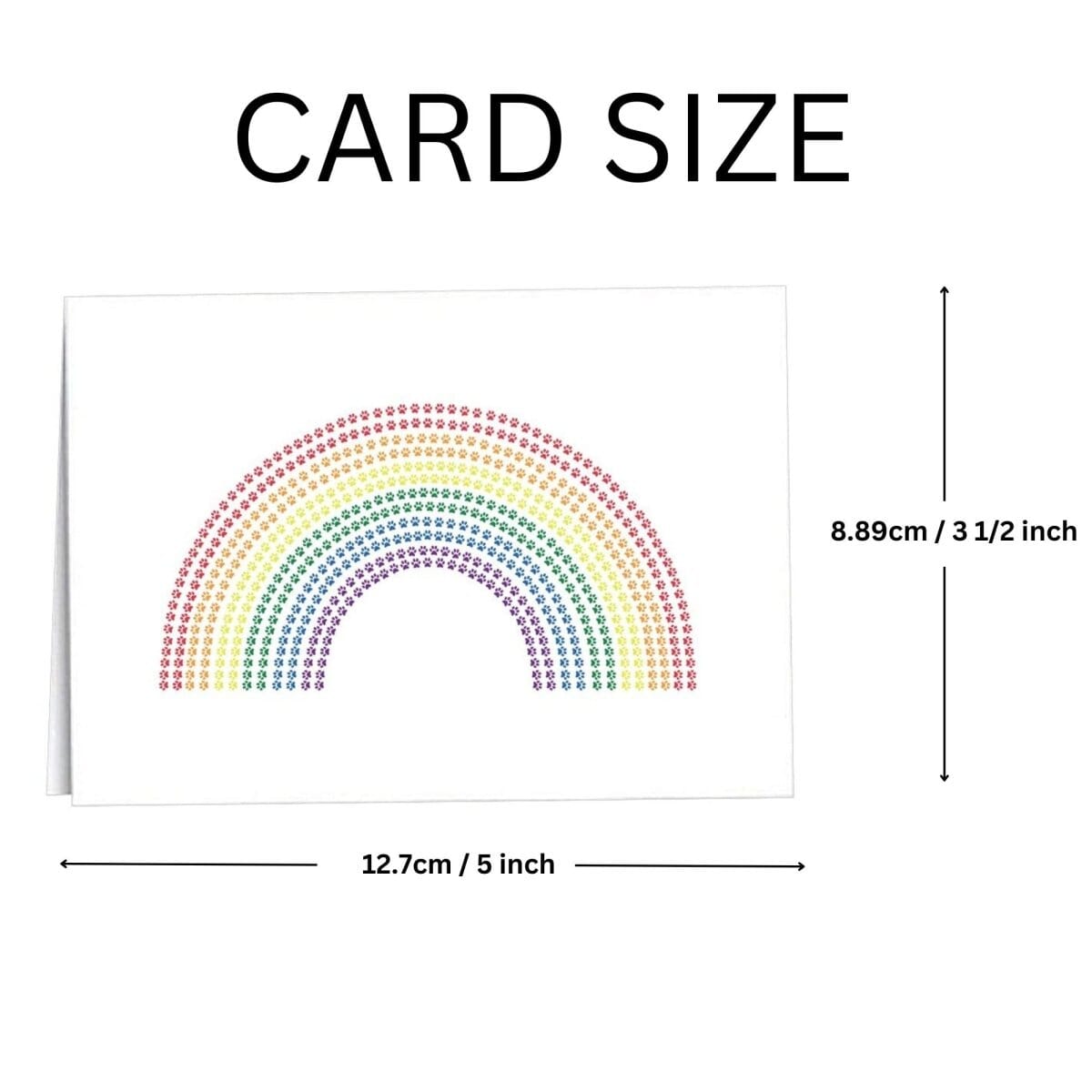 Paw Print Rainbow Note Cards - We Are Pride