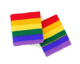 Rainbow Striped Sport Sweat Bands/Wristbands - We Are Pride