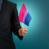 Small Bisexual Flags on a Stick - We Are Pride Wholesale