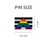 Inexpensive Straight Ally Flag Pins, Bulk LGBTQ Gay Pride Lapel Pins